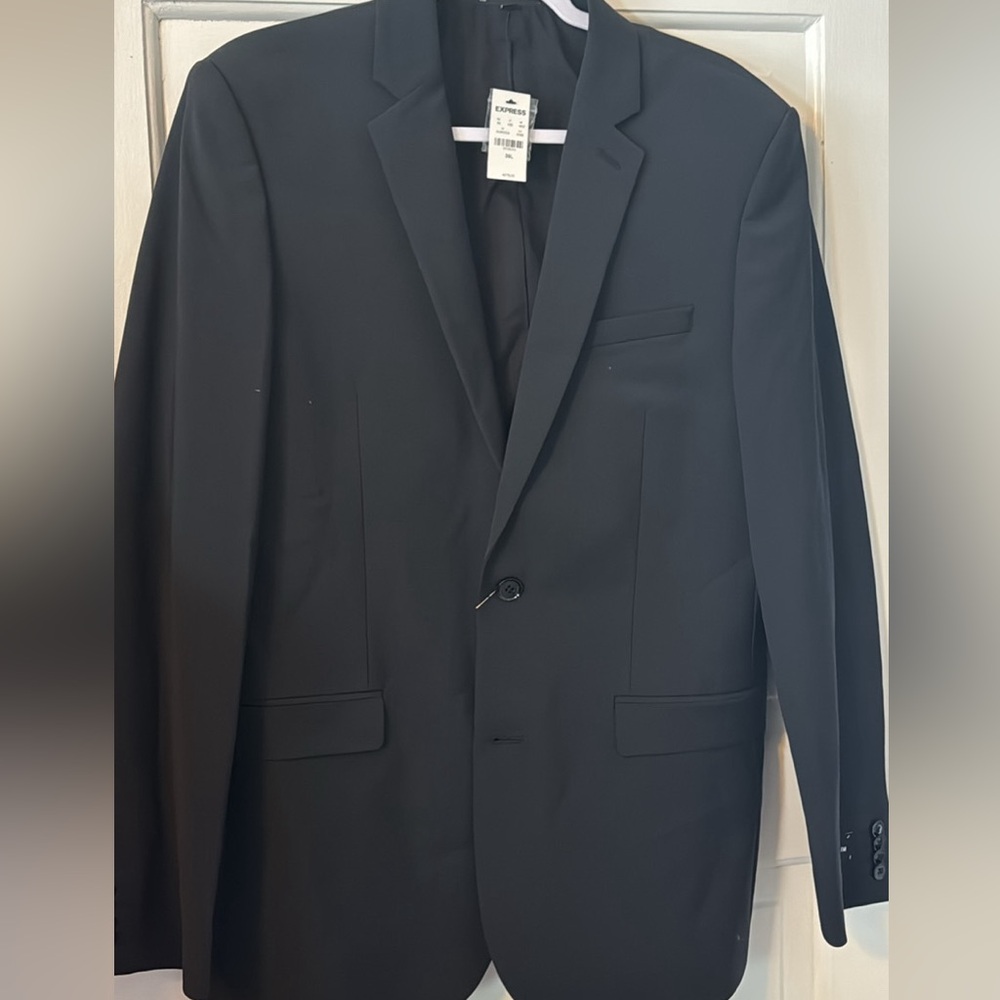 Express Men’s Black Slim Suit Jacket, size 39L